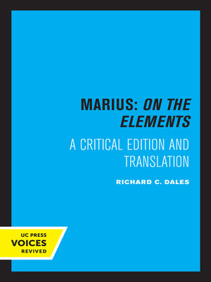 cover image of Marius